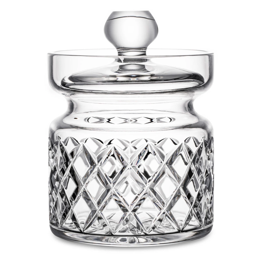 Конфетница с крышкой Неман Мириам 12,2 см, хрусталь