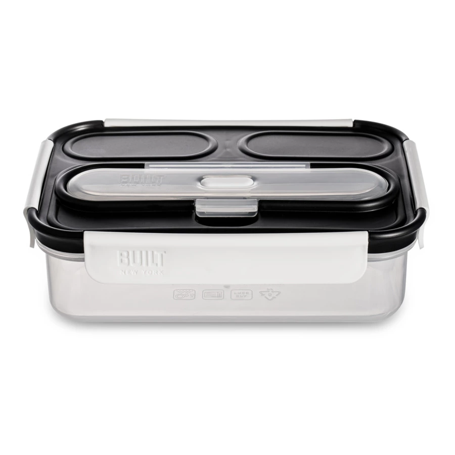 Ланч-бокс со столовыми приборами Built 23,5x17x6,5 см