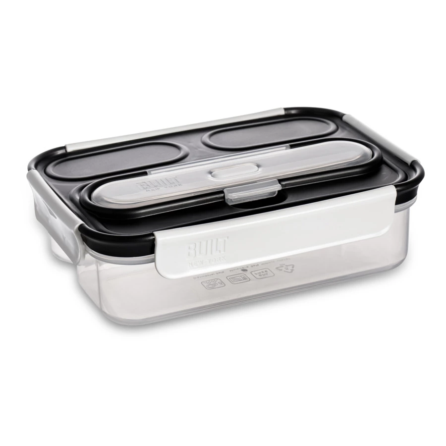 Ланч-бокс со столовыми приборами Built 23,5x17x6,5 см