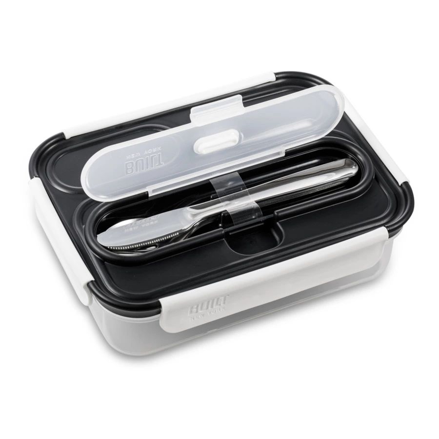 Ланч-бокс со столовыми приборами Built 23,5x17x6,5 см