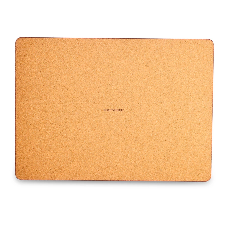 Набор плейсматов прямоугольных Creative Tops Синий мрамор 40х29 см, 4 шт, пробка, п/к