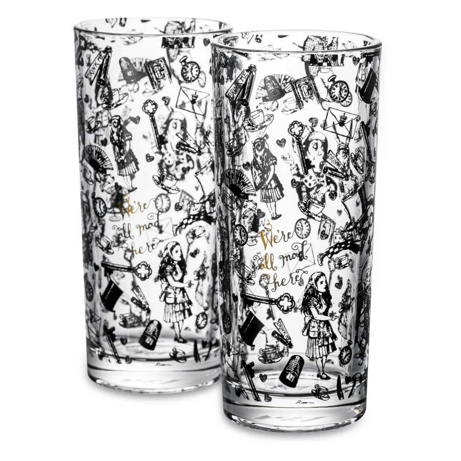 Набор стаканов для воды V&A Алиса в стране чудес 330 мл, 2 шт, стекло, п/к