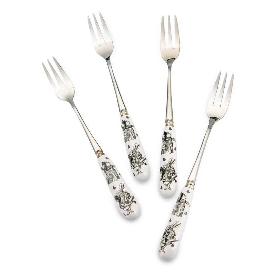 Набор вилок десертных V&A Алиса в стране чудес 15,5 см, 4 шт, п/к