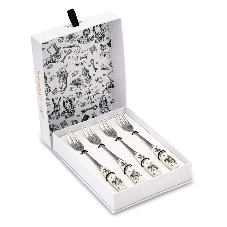 Набор вилок десертных V&A Алиса в стране чудес 15,5 см, 4 шт, п/к