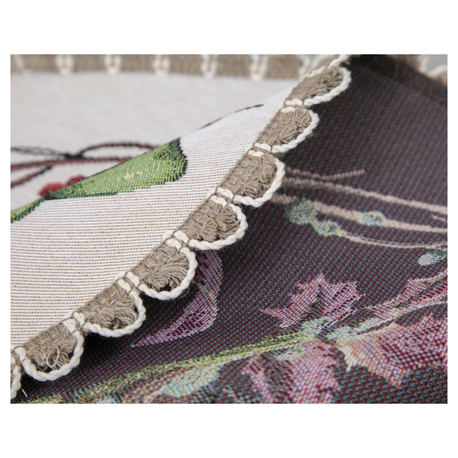 Салфетка подстановочная Mix&Match Home Зимний пир Скворечники 45 см, гобелен, бежевый