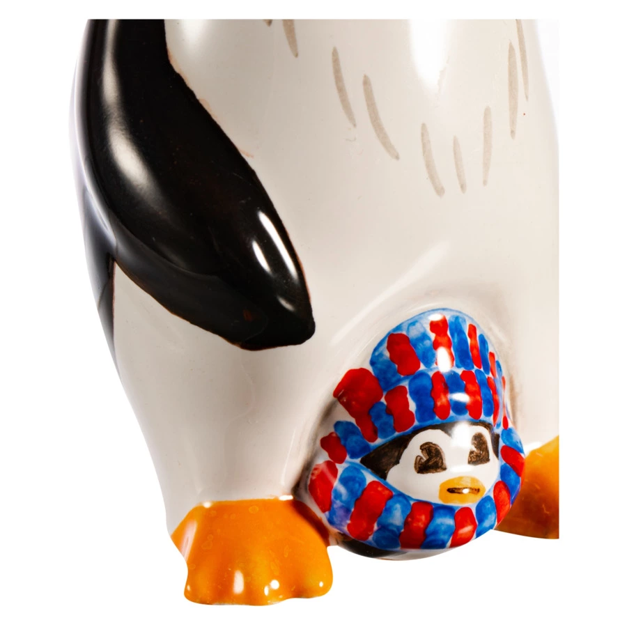 Игрушка елочная Ярославская майолика Пингвин 10 см, керамика