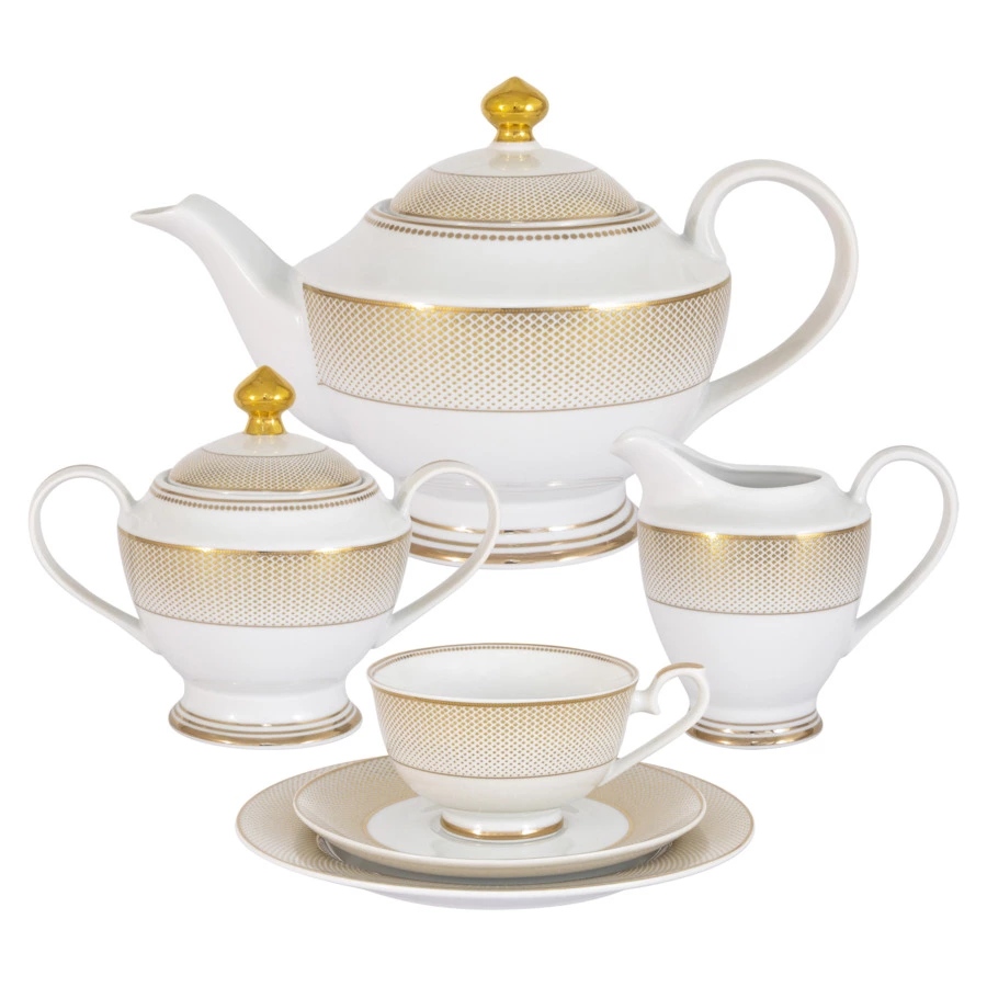 Сервиз чайный Midori Вирджиния на 6 персон 21 предмет, фарфор