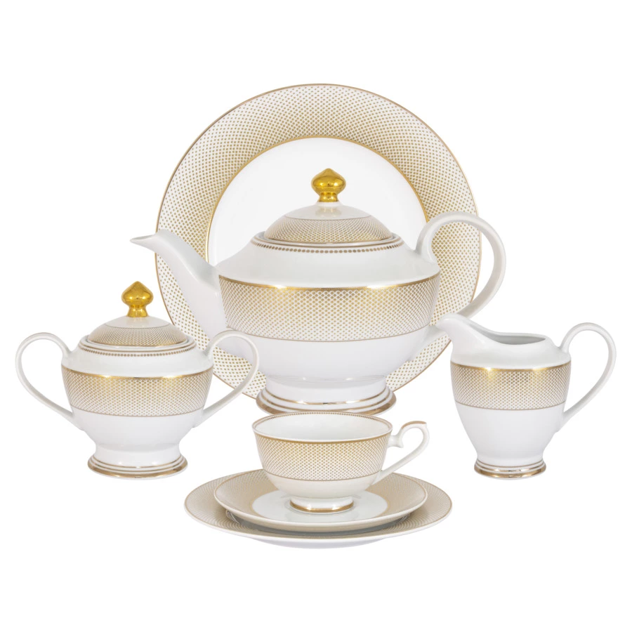 Сервиз чайный Midori Вирджиния на 12 персон 42 предмета, фарфор