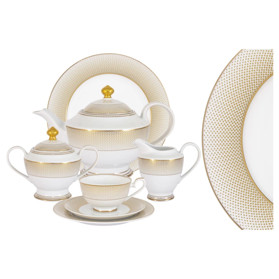 Сервиз чайный Midori Вирджиния на 12 персон 42 предмета, фарфор