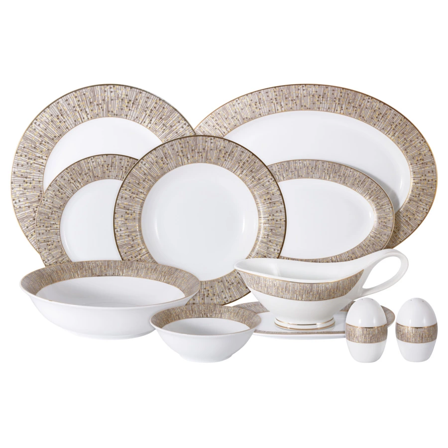 Сервиз столовый Midori Луксор на 12 персон 50 предметов, фарфор