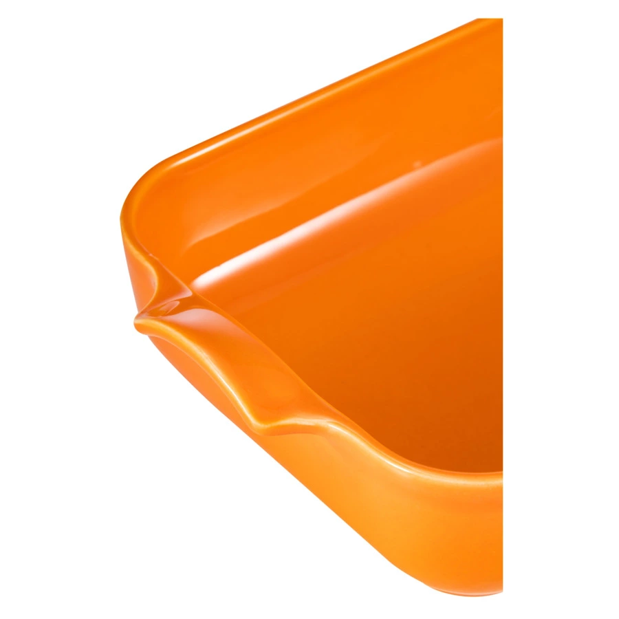 Форма для запекания прямоугольная Esprit de cuisine 32x21 см, 2,3 л, керамика, оранжевая