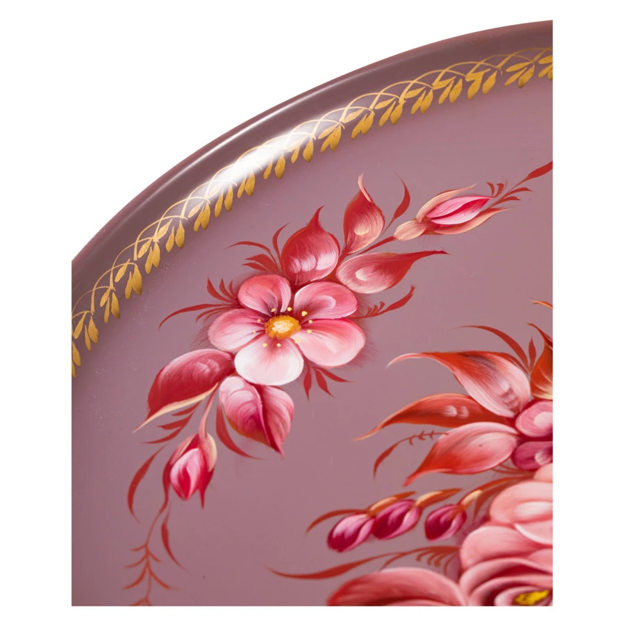 Поднос Жостовская фабрика декоративной росписи Фантазия 37 см, п/к-Sale