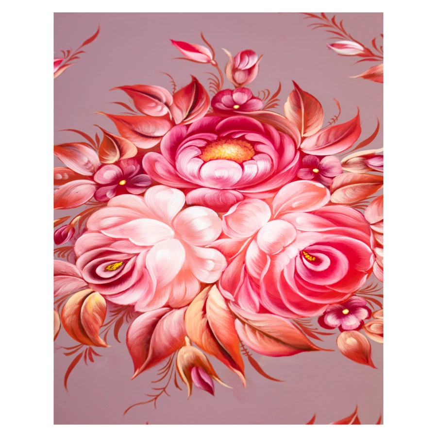 Поднос Жостовская фабрика декоративной росписи Фантазия 37 см, п/к-Sale