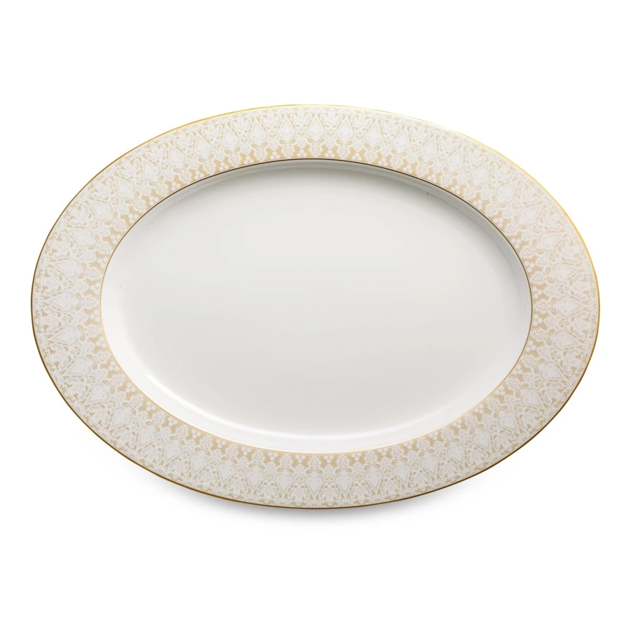 Сервиз столовый Narumi Аврора Шампань на 6 персон 20 предметов, фарфор костяной