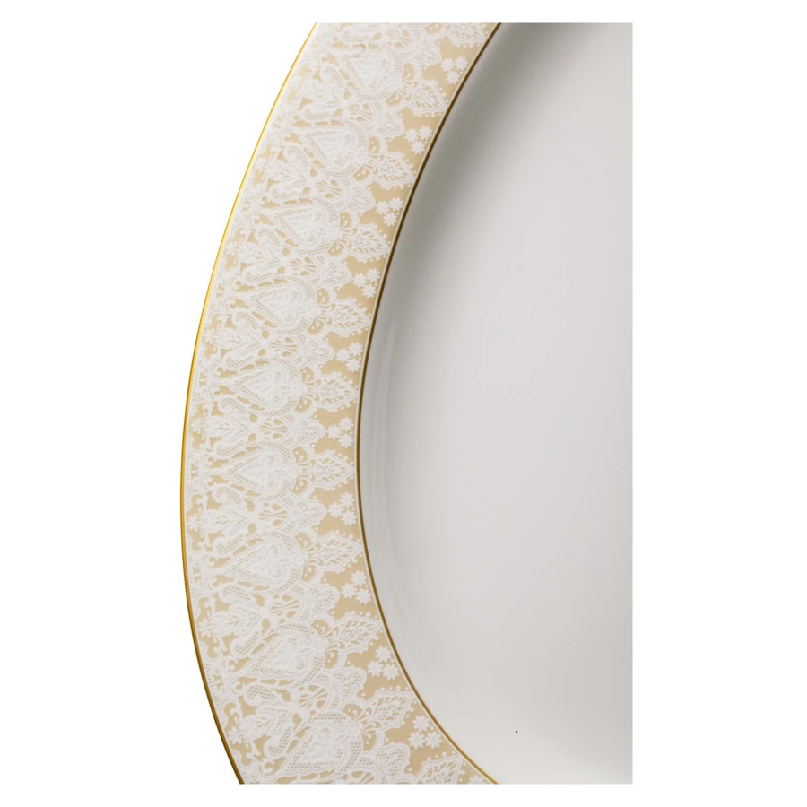 Сервиз столовый Narumi Аврора Шампань на 6 персон 20 предметов, фарфор костяной