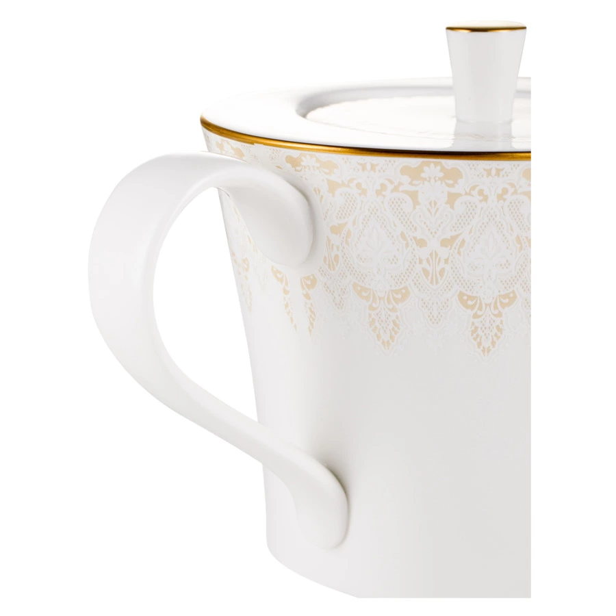 Сервиз чайный Narumi Аврора Шампань на 6 персон 21 предметов, фарфор костяной