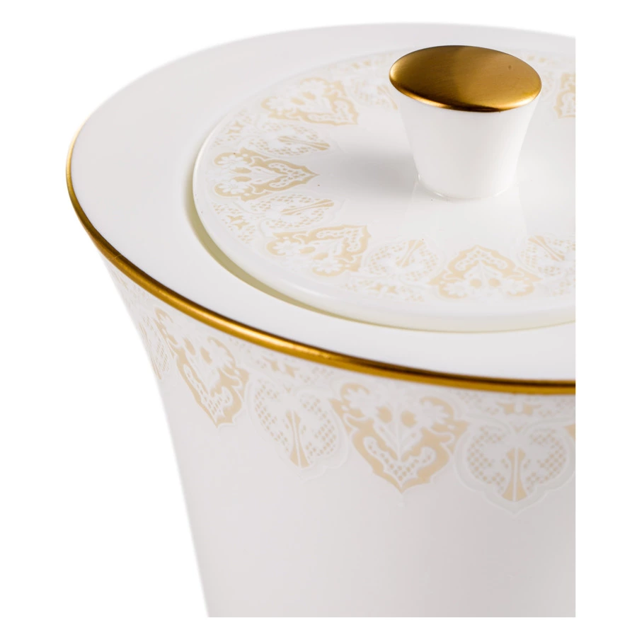 Сервиз чайный Narumi Аврора Шампань на 6 персон 21 предметов, фарфор костяной