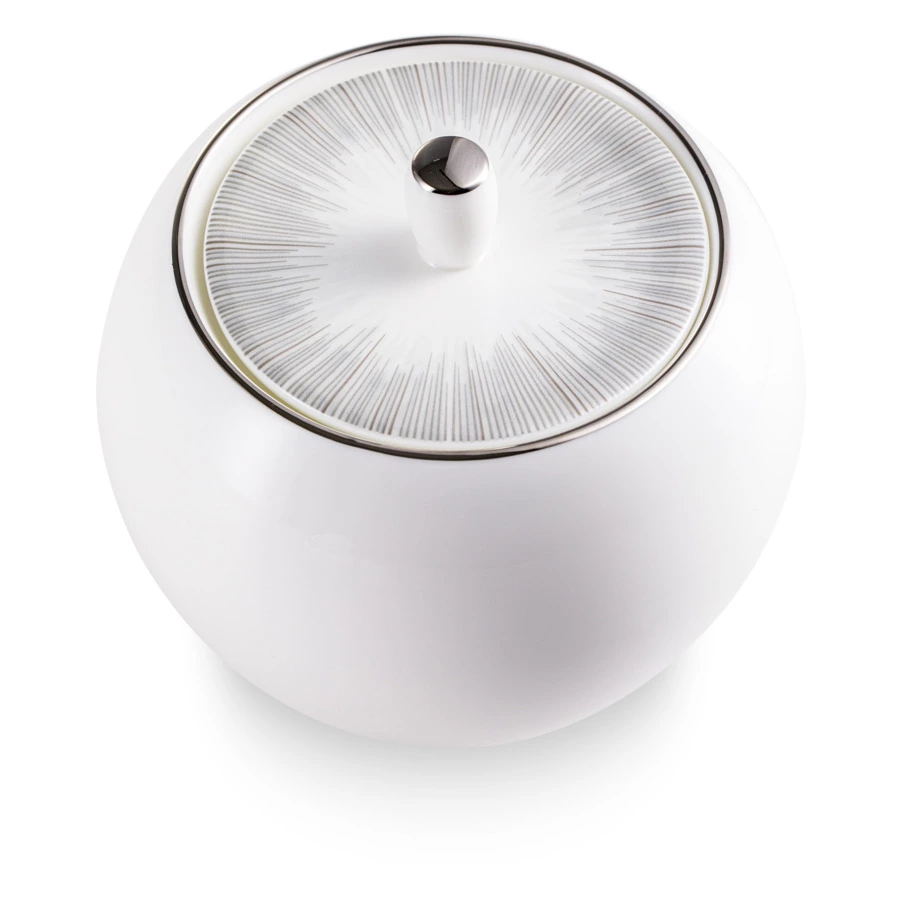 Сервиз чайный Narumi Сверкающая Платина на 6 персон 21 предмет, фарфор костяной