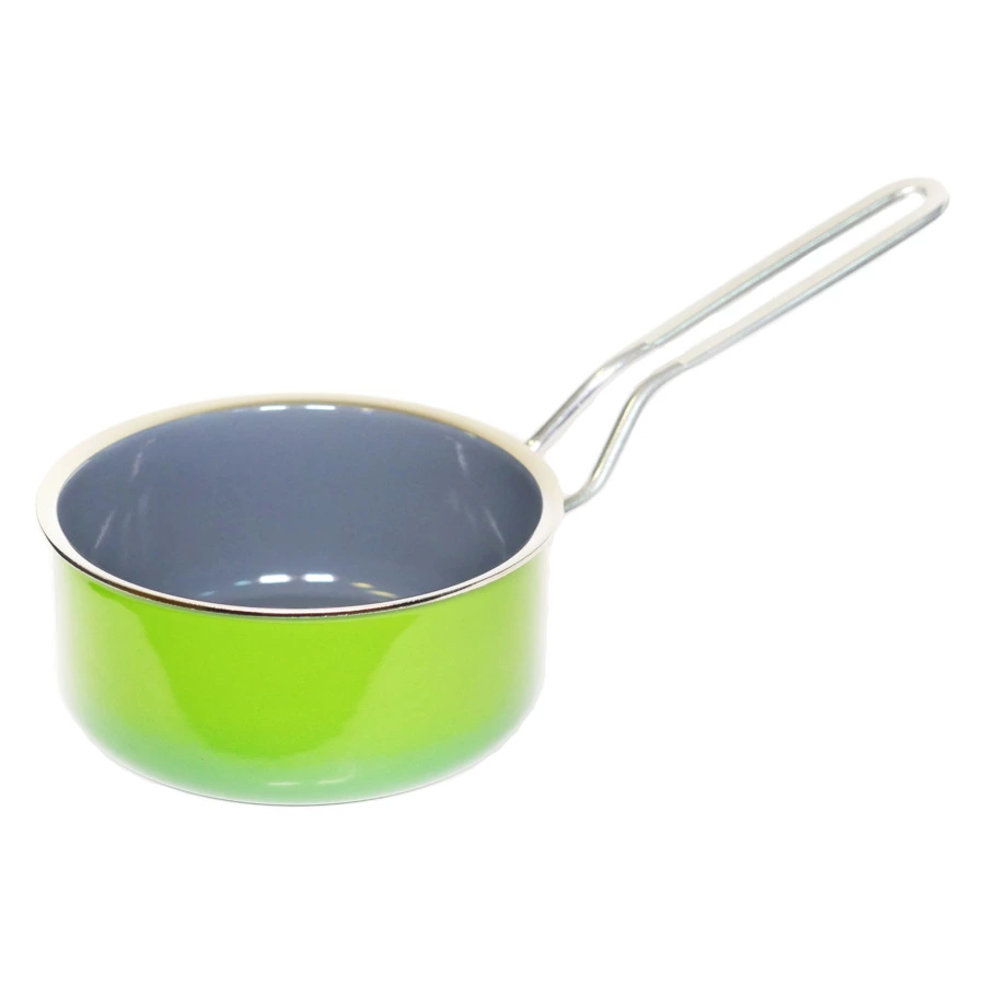 Ковш SKK Enameled Iron Green 16 см, сталь нержавеющая, эмаль