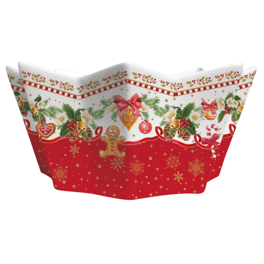 Салатник Easy Life Новогодние сувениры 20 см, фарфор, п/к