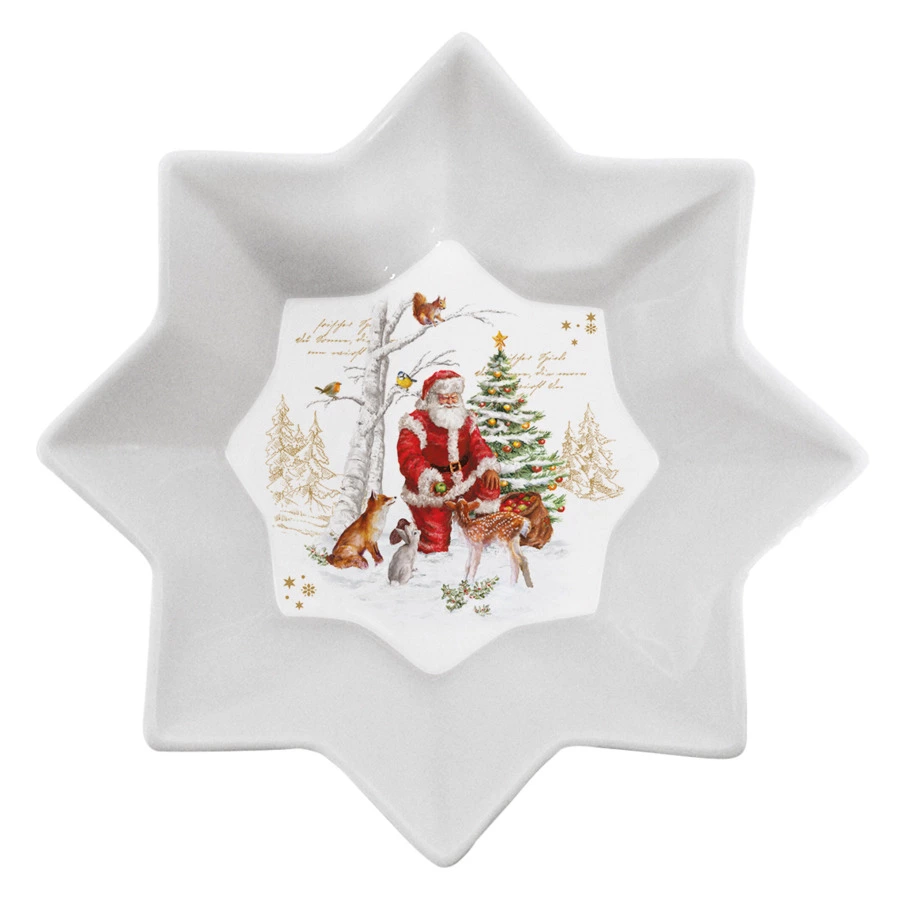 Салатник Easy Life Новогодние сувениры 20 см, фарфор, п/к