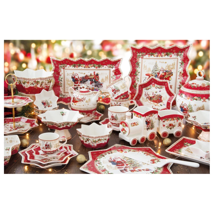 Салатник Easy Life Новогодние сувениры 20 см, фарфор, п/к