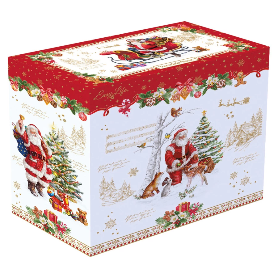 Салатник Easy Life Новогодние сувениры 20 см, фарфор, п/к