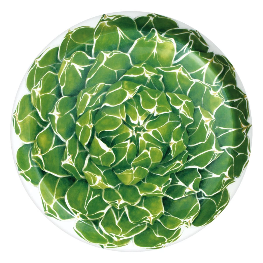 Подставка для торта на ножке Taitu Кактусы 27 см, фарфор костяной