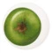 Тарелка закусочная Taitu Свобода Яблоко 21,5 см, фарфор костяной, зеленый