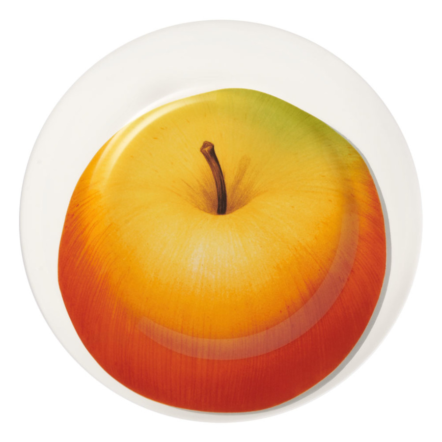 Тарелка закусочная Taitu Свобода Яблоко 21,5 см, фарфор костяной, оранжевый