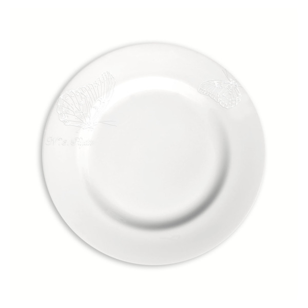 Тарелка закусочная Taitu Бьянко 22 см, фарфор костяной