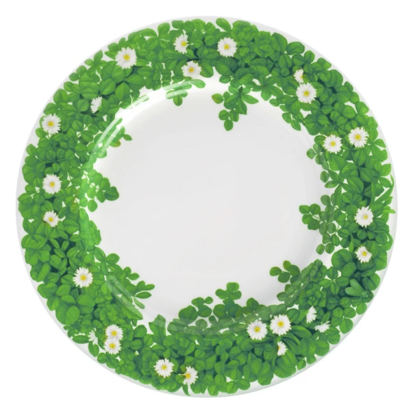 Тарелка обеденная Taitu Итальянские луга Вид 27 см, фарфор костяной, белый