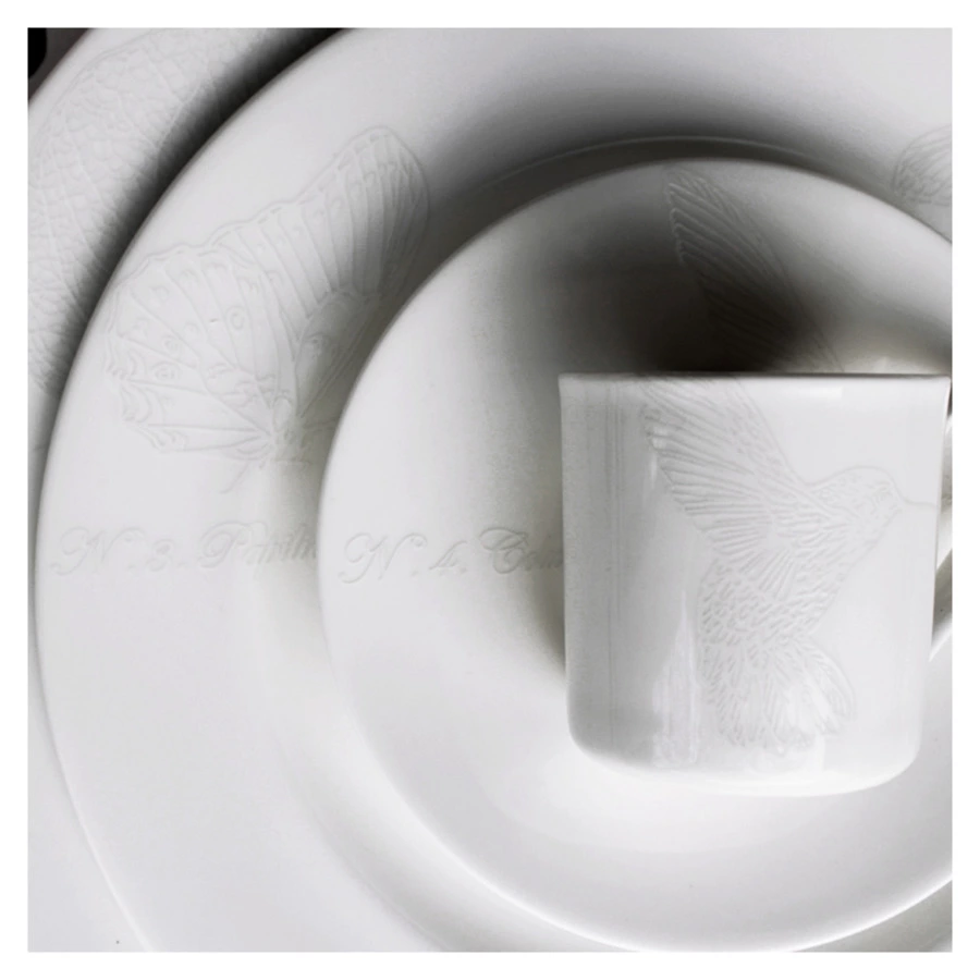 Тарелка обеденная Taitu Бьянко 27 см, фарфор костяной