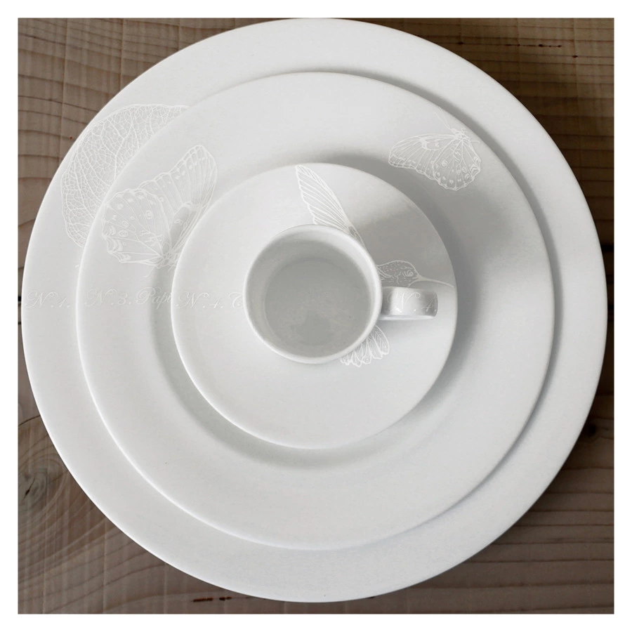 Тарелка обеденная Taitu Бьянко 27 см, фарфор костяной