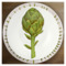 Тарелка суповая Taitu Свобода Овощ 20,5 см, фарфор костяной, зеленый