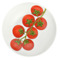 Тарелка суповая Taitu Свобода Овощ 20,5 см, фарфор костяной, красный