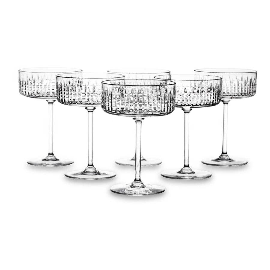 Набор креманок для шампанского Неман Ordi 150 мл, 6 шт, хрусталь