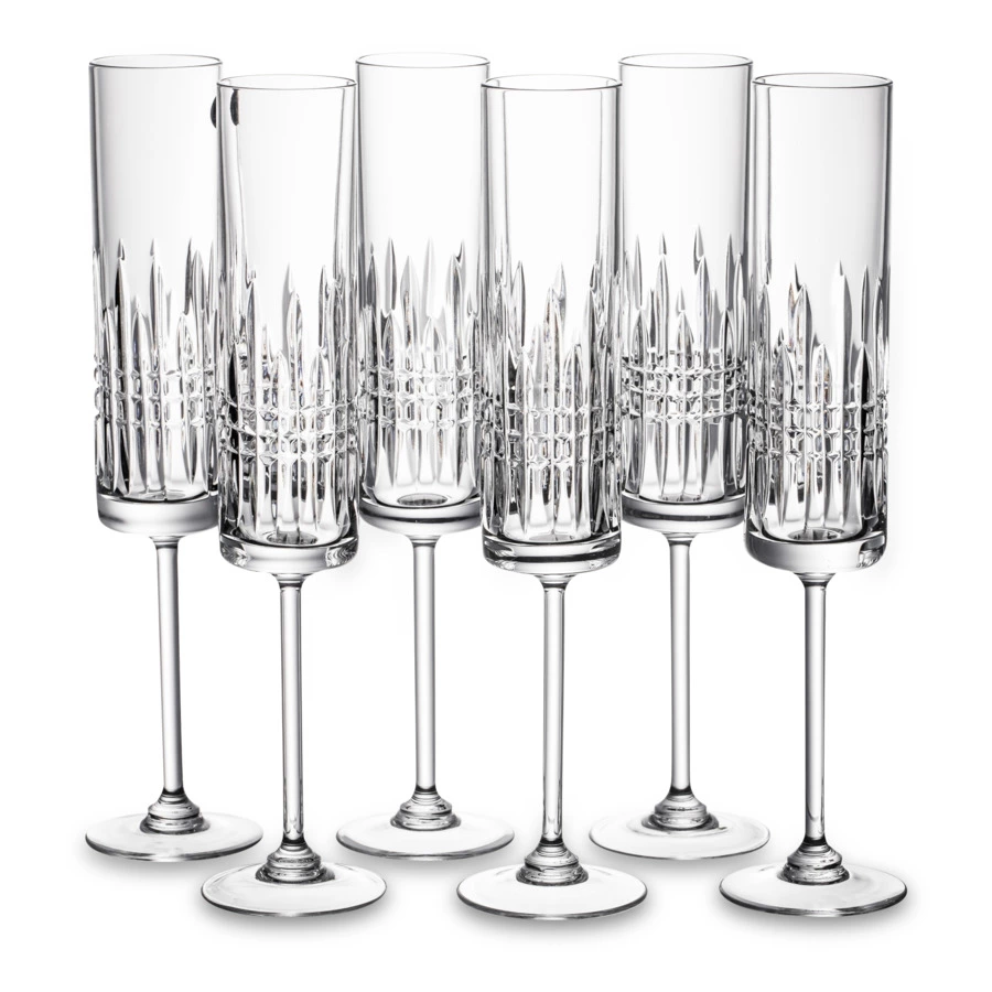 Набор фужеров для шампанского Неман Ordi 120 мл, 6 шт, хрусталь