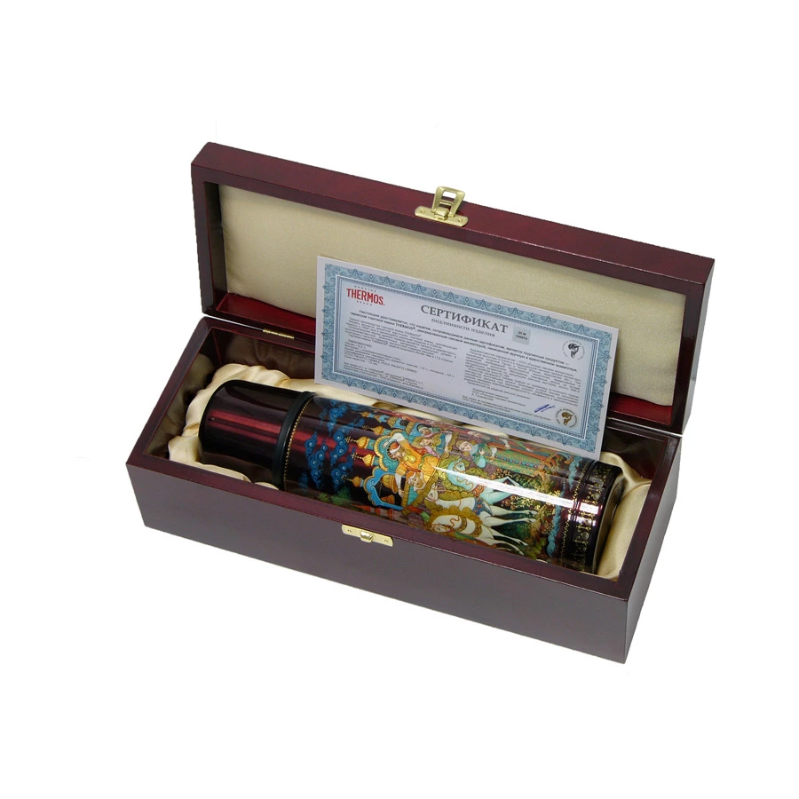 Термос THERMOS Палех Руслан и Людмила FBB500ВС, 500 мл, сталь нержавеющая, лаковая миниатюра, п/к