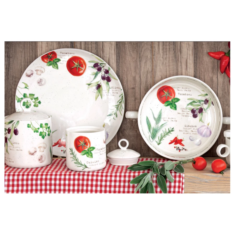 Банка для сыпучих продуктов Easy Life Домашняя кухня 10,5 см, фарфор твердый