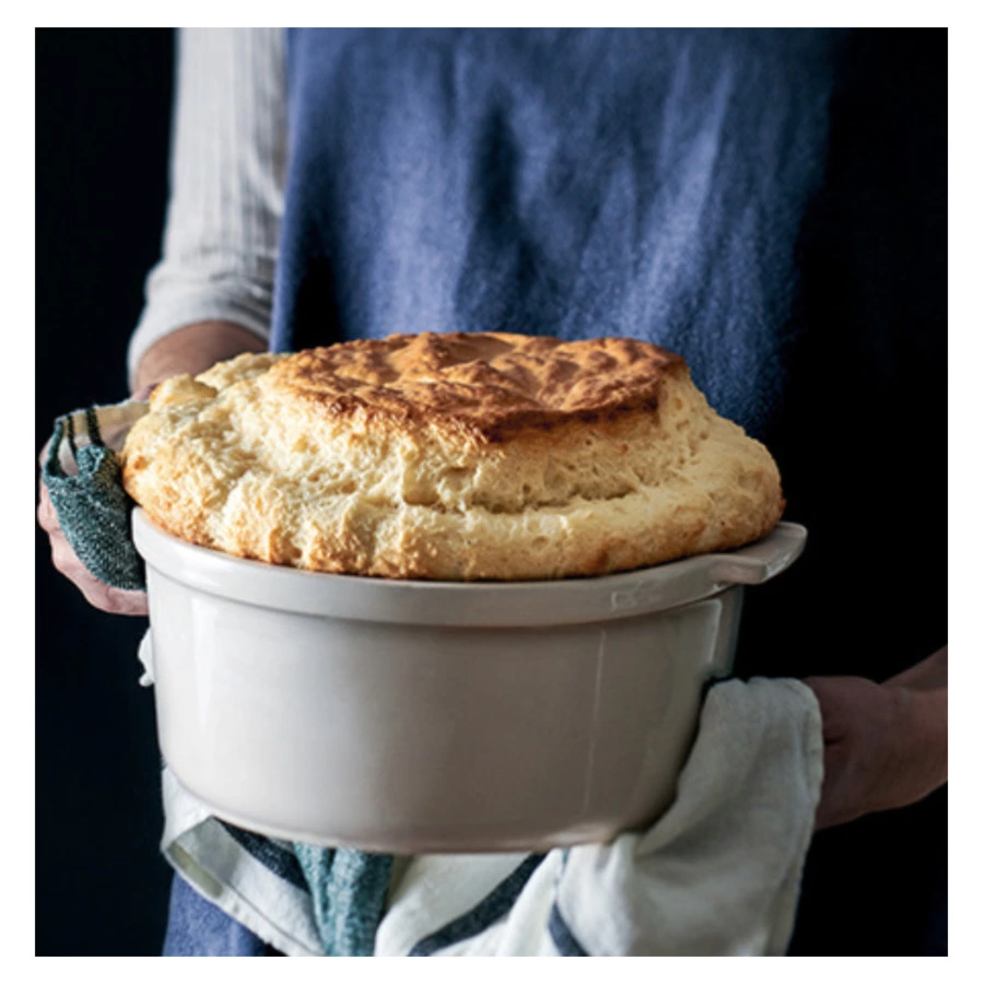 Форма для суфле Peugeot Slate Д24хН8,5 см, 2,4л, керамика, темно-серая