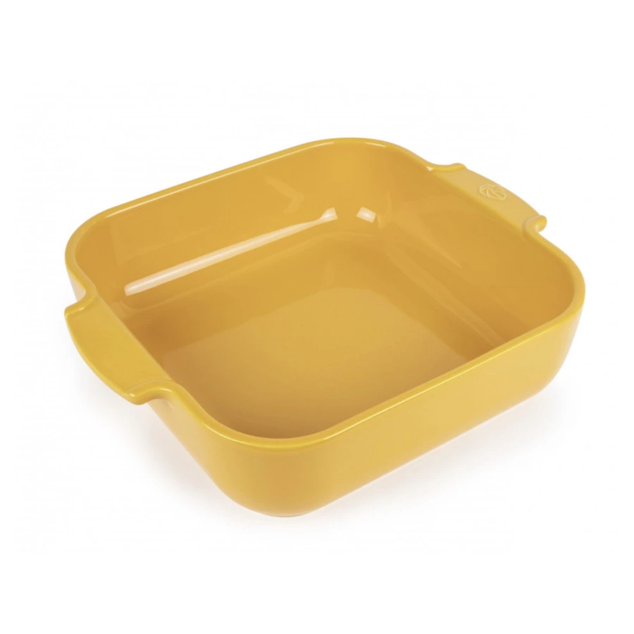 Форма для запекания квадратная Peugeot Saffron Yellow 28х28х6,5 см, 2,7л, керамика, желтая