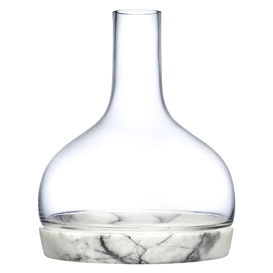 Декантер для вина Nude Glass Прохлада 1,25 л, стекло хрустальное, мрамор