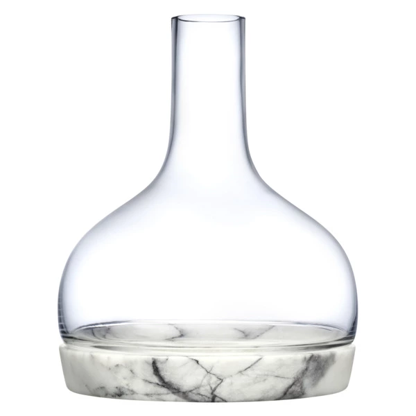 Декантер для вина Nude Glass Прохлада 1,25 л, стекло хрустальное, мрамор