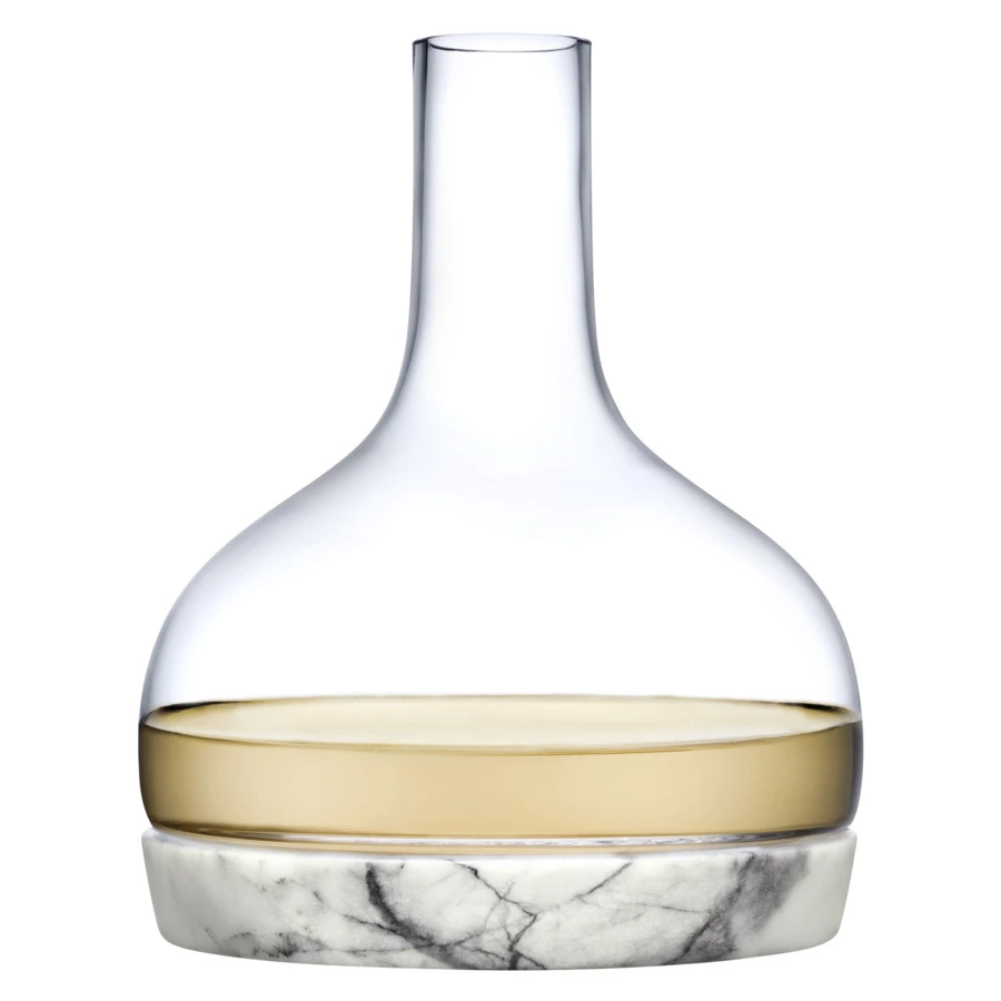 Декантер для вина Nude Glass Прохлада 1,25 л, стекло хрустальное, мрамор