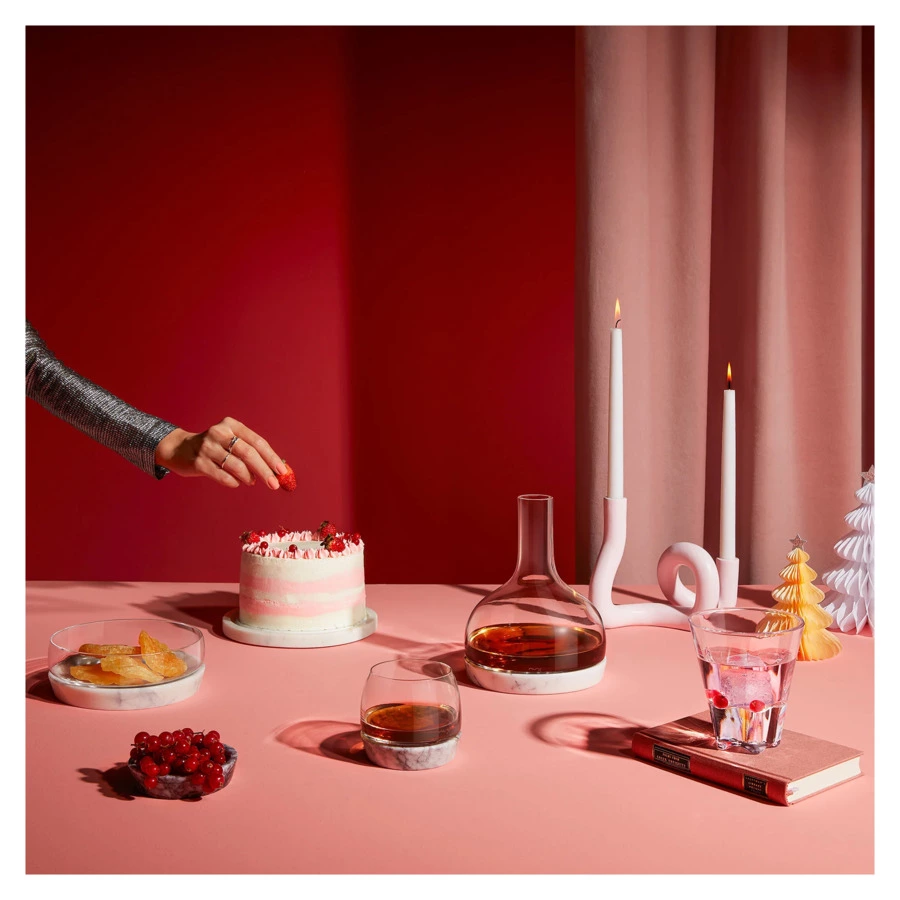 Декантер для вина Nude Glass Прохлада 1,25 л, стекло хрустальное, мрамор