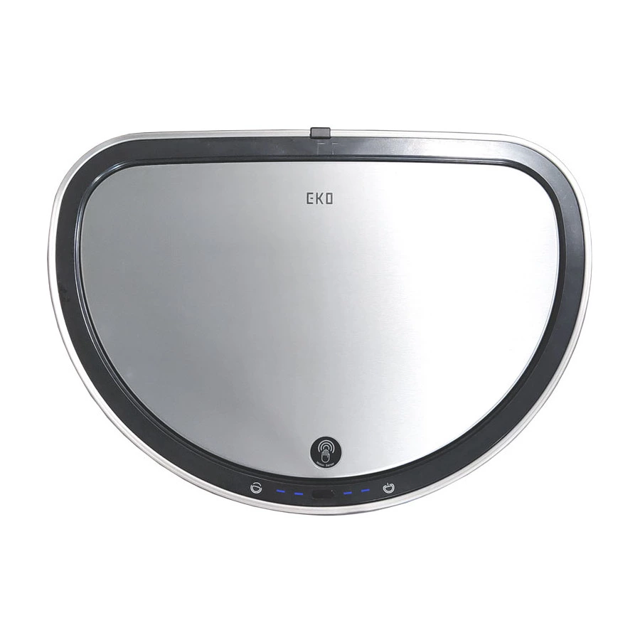 Ведро для мусора сенсорное EKO Mirage Semi-Round 47 л, сталь нержавеющая