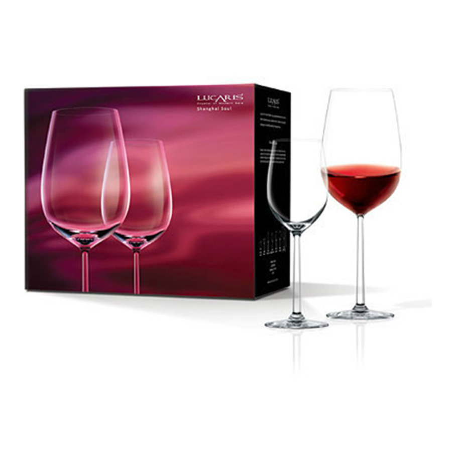 Набор бокалов для красного вина Lucaris Shanghai Soul 755 мл, 6 шт, стекло хрустальное
