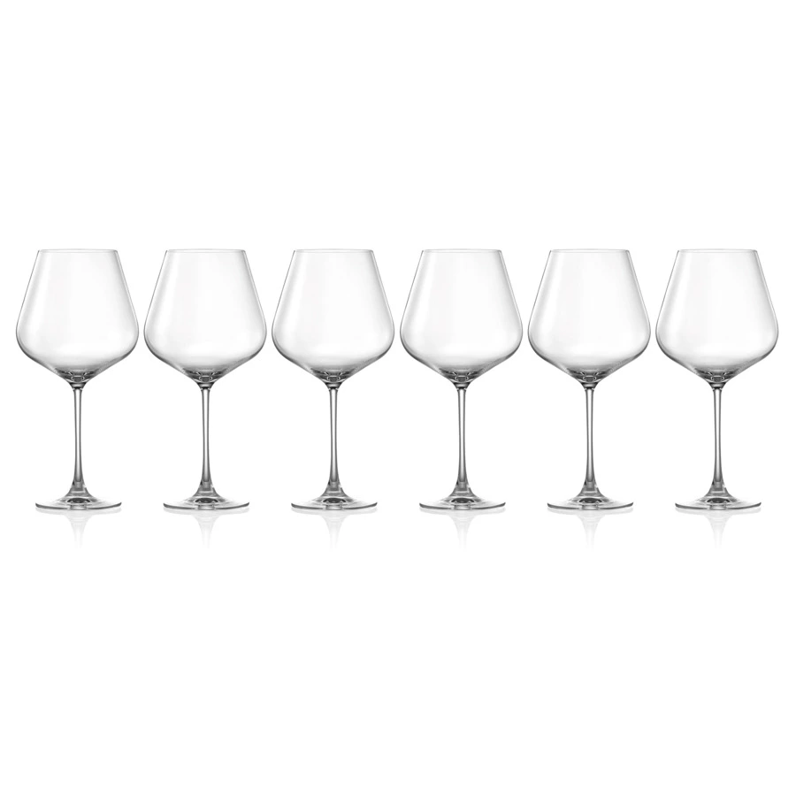 Набор бокалов для красного вина Lucaris Hong Kong 910 мл, 6 шт, стекло хрустальное