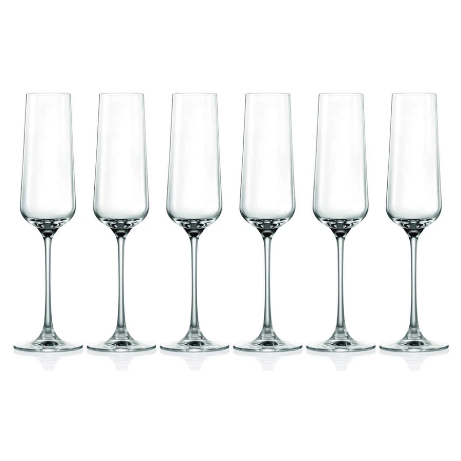 Набор бокалов для шампанского Lucaris Hong Kong 270 мл, 6 шт, стекло хрустальное